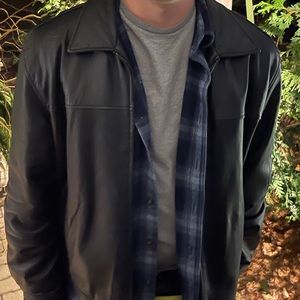 mens leather jacket xl